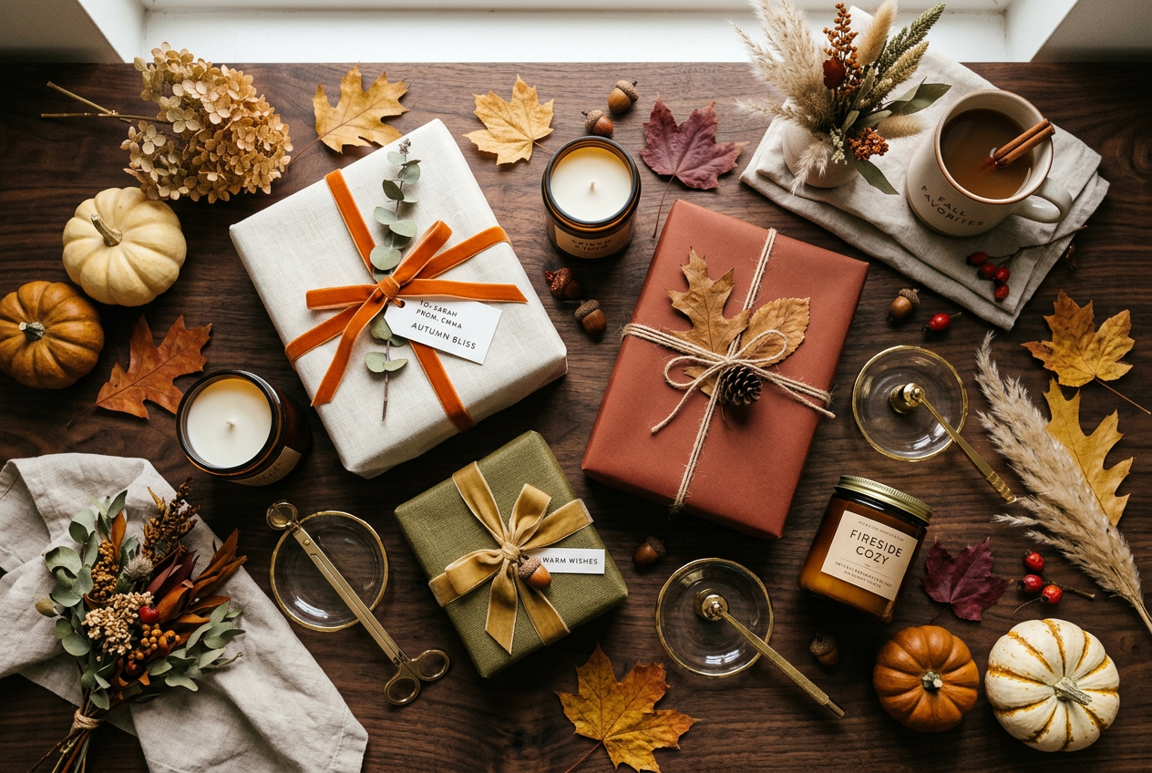 Elegant Autumn Flatlay